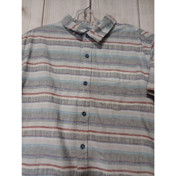 Boston Traders Shirt‎ Men's Large Blue Button Front - Picture 3 of 6